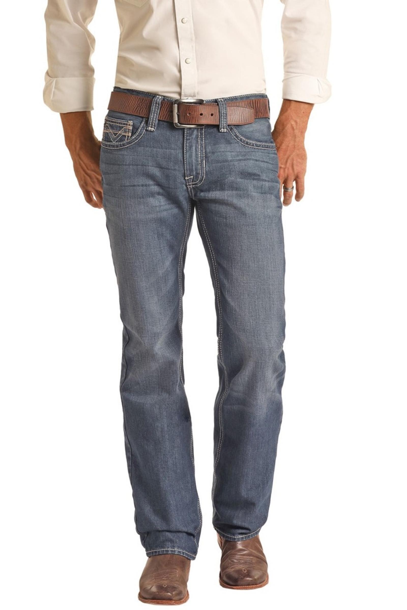 Rock and Roll Denim Regular Fit Straight Jeans
