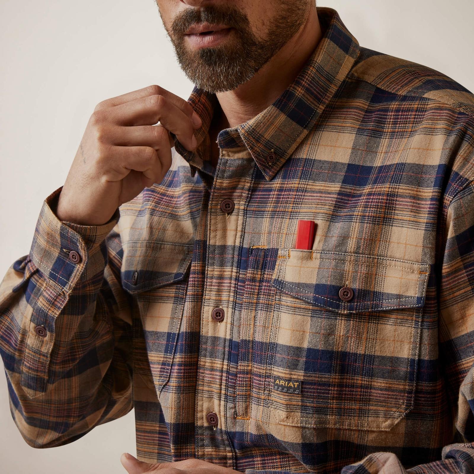 Ariat Men's Rebar Flannel DuraStretch Work Shirt