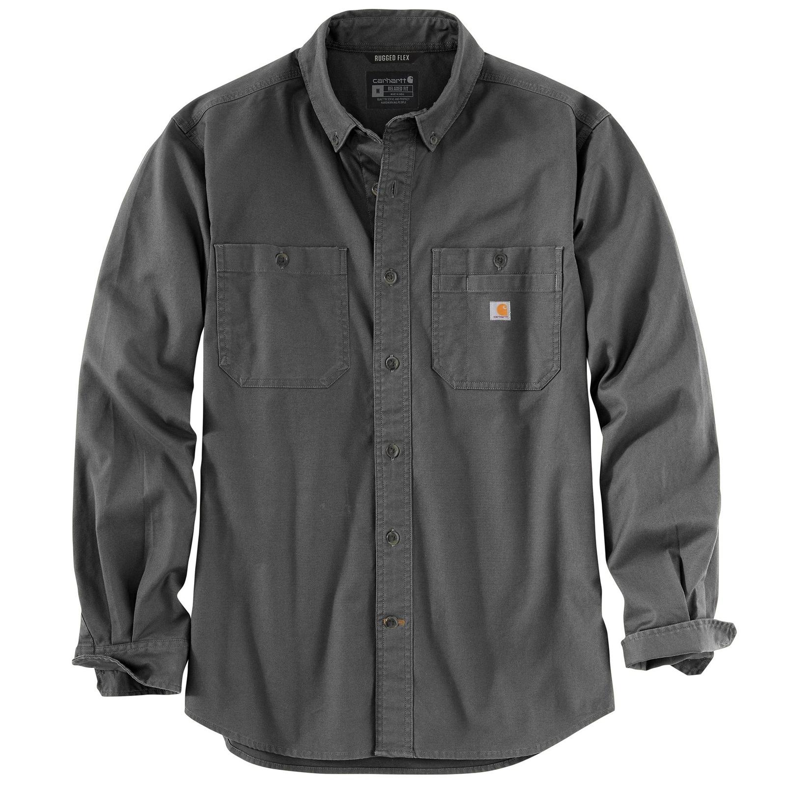 Carhartt Rugged Flex® Relaxed Fit Midweight Canvas Long-Sleeve Shirt