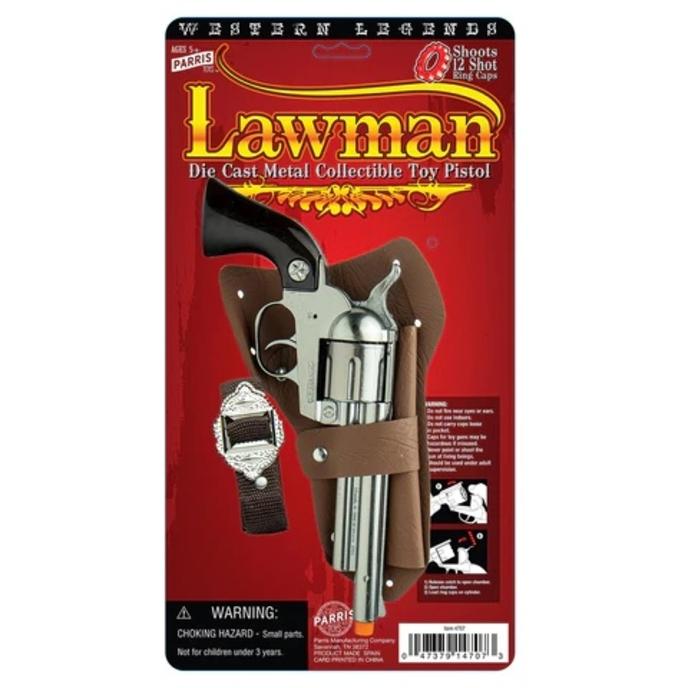 Lawman Solid Die-Cast Pistol packaging