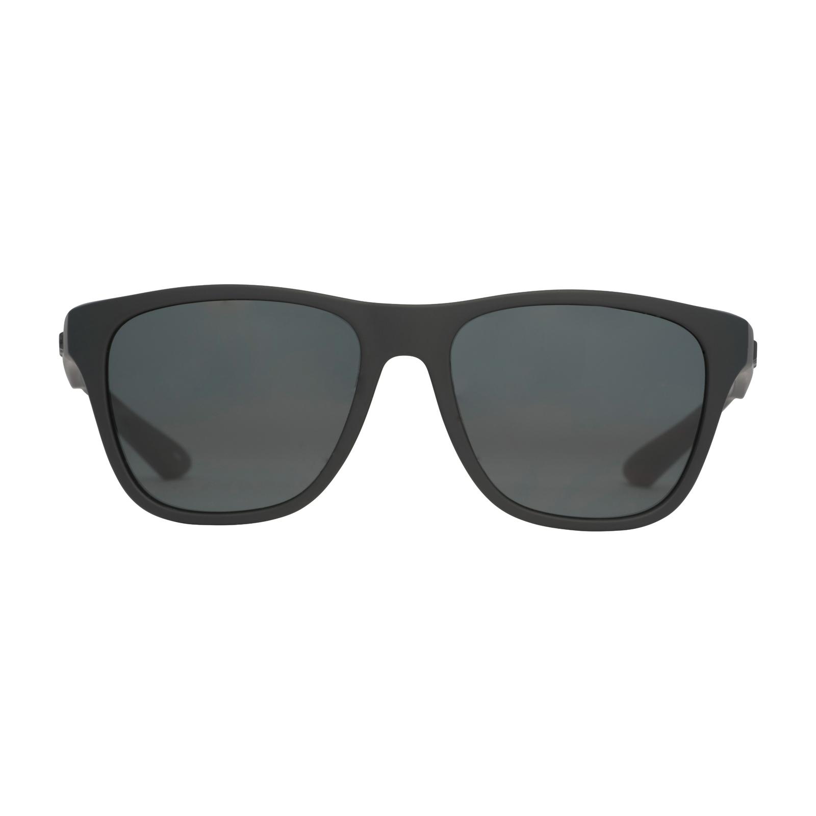  Huk Swivel Matte Black/Gray Lens 125 Front View