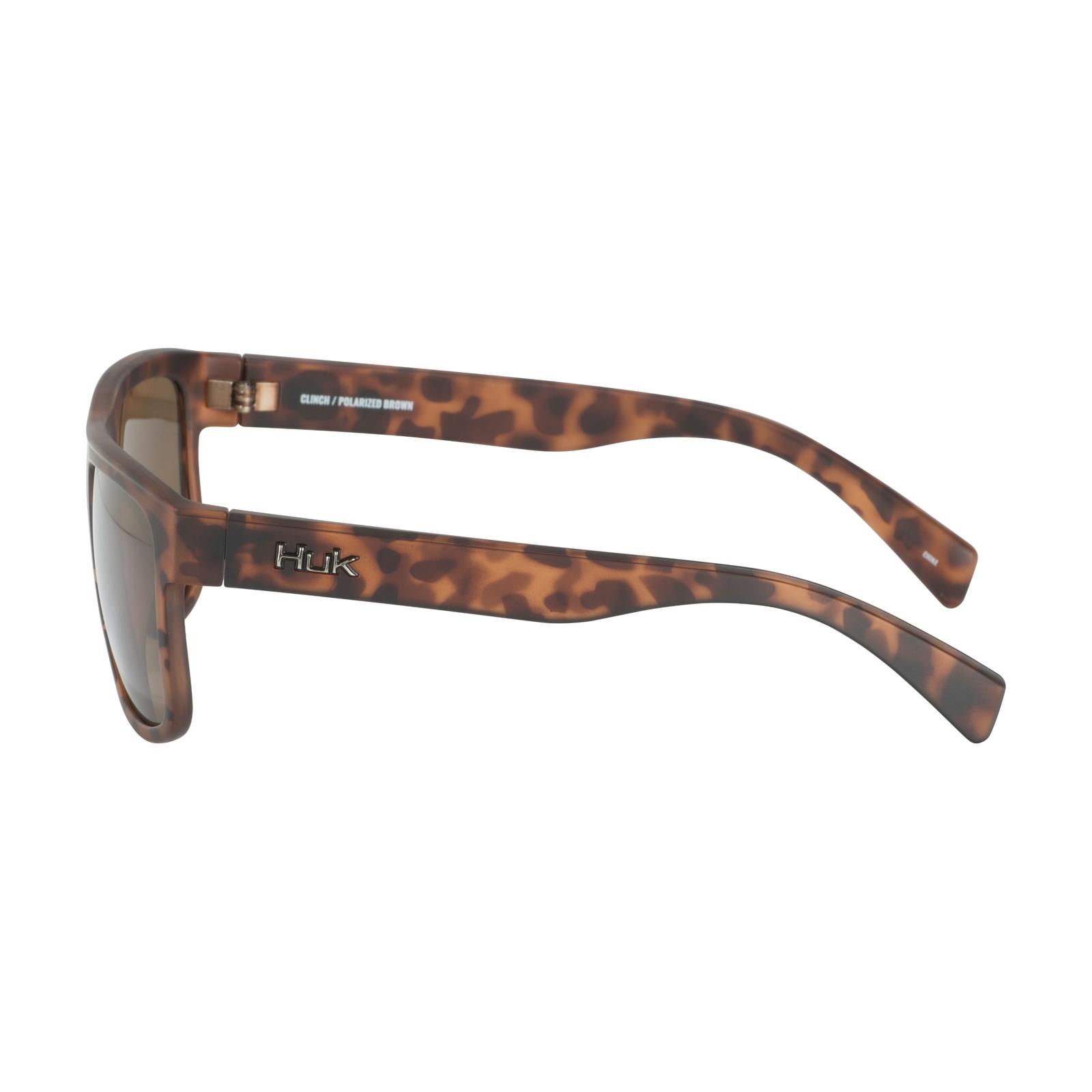 Huk Clinch Brown Tort/Brown Lens 125 SIDE VIEW