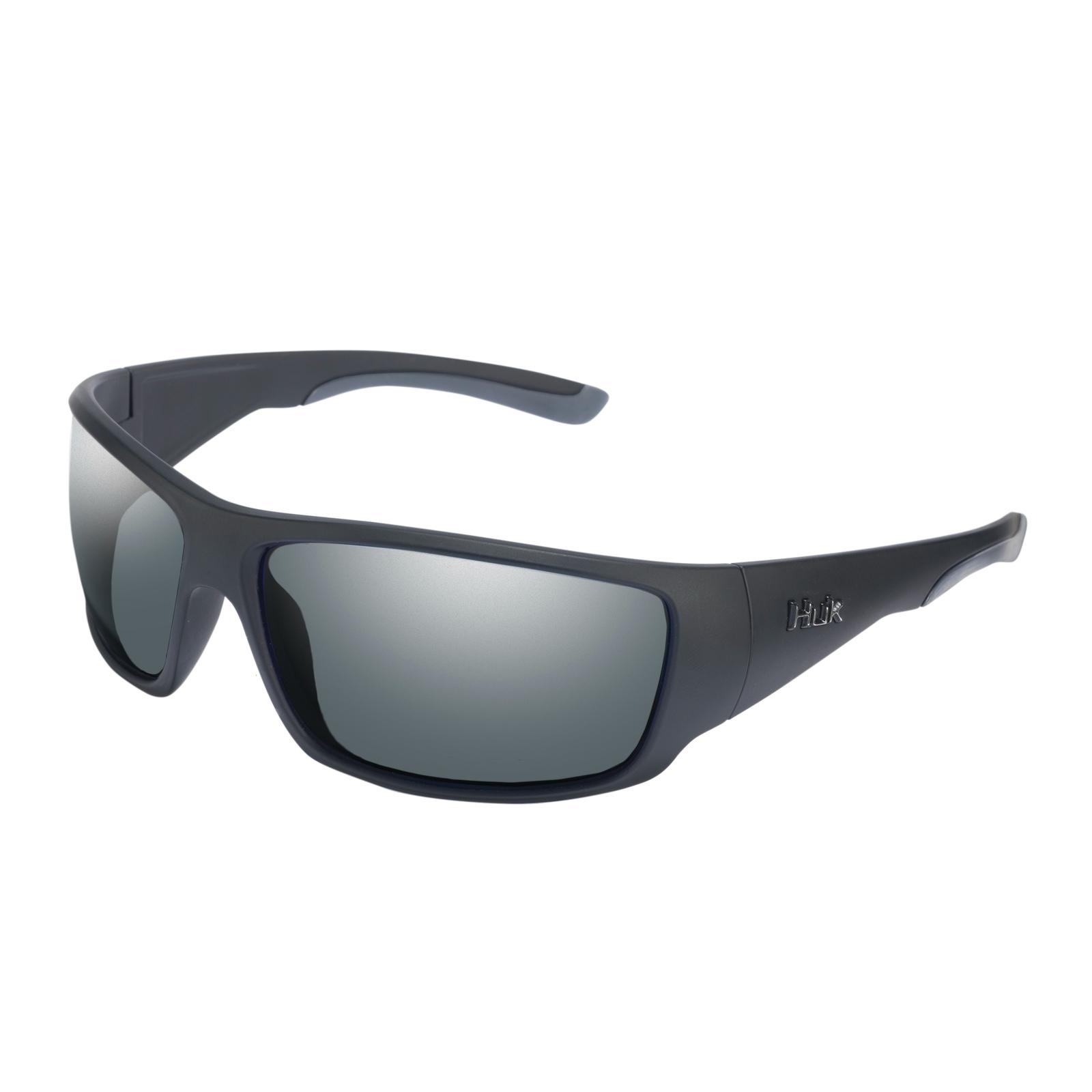 Huk E000024400101 Spearpoint Polarized Sunglasses,Grey Lens / Matte Black  Frame