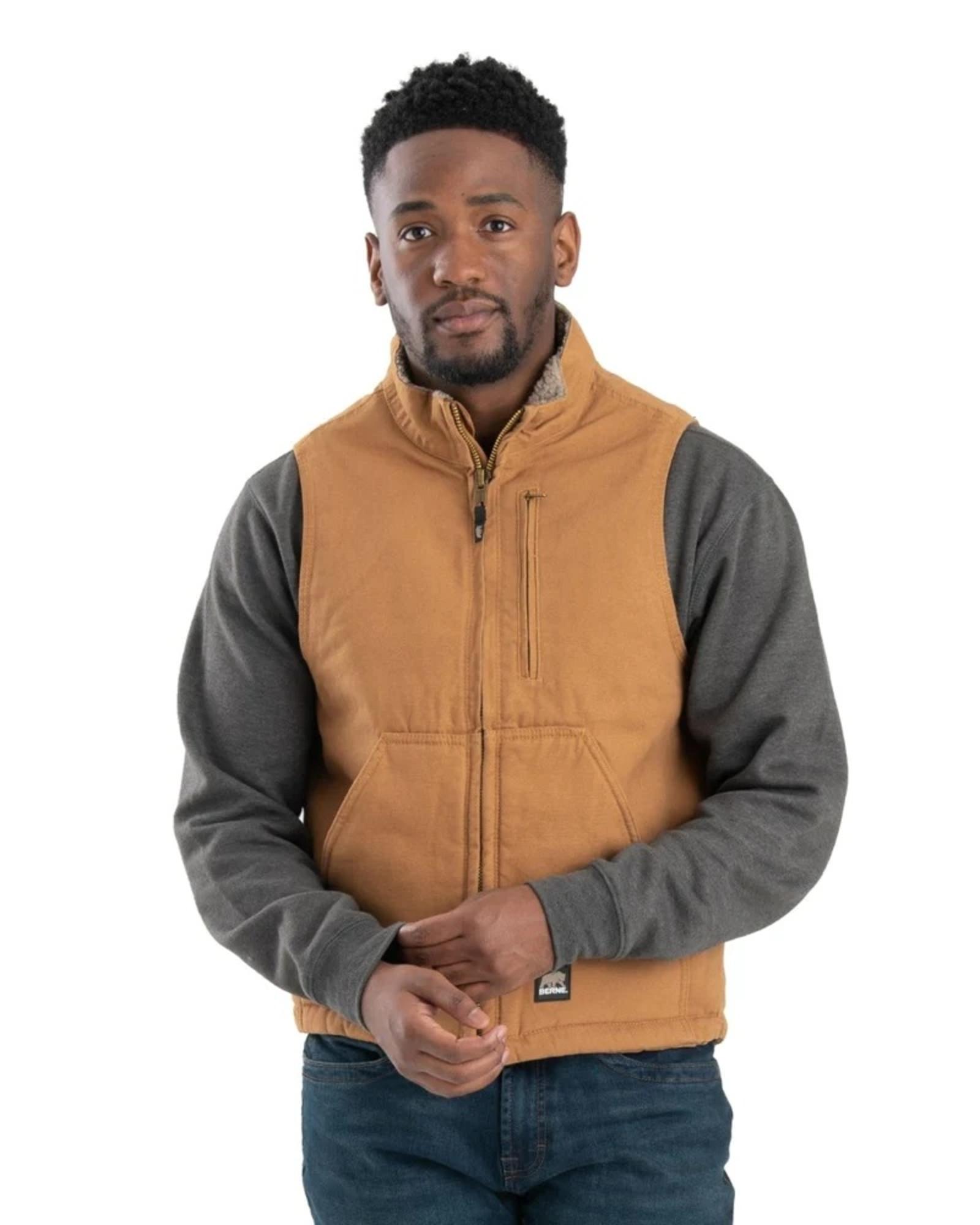 Heartland Sherpa-Lined Washed Duck Vest