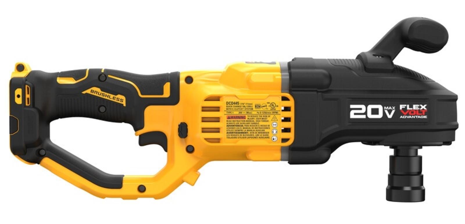 20V MAX* Brushless Cordless 7/16 in Compact Quick Change Stud and Joist Drill With FLEXVOLT ADVANTAGE™ (Tool Only) SIDE VIEW3