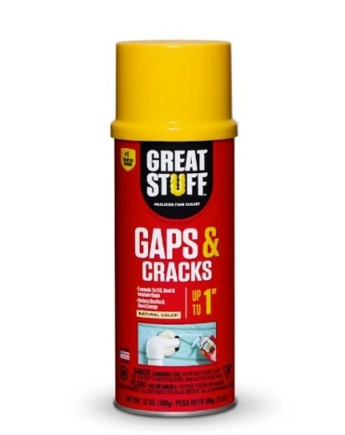Great Stuff Cracks & Gaps Foam Sealant, 12 Oz