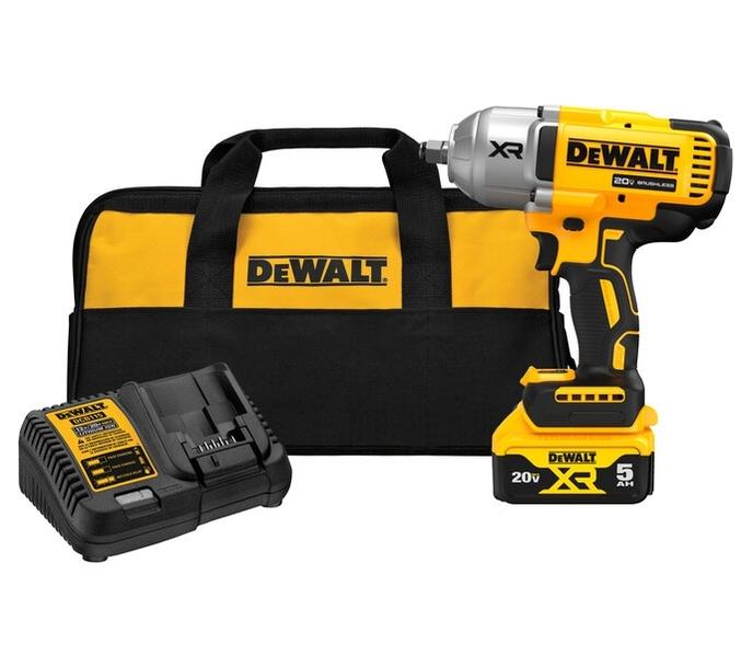 DeWalt 20V MAX* XR® 1/2 In. High Torque Impact Wrench with Hog Ring Anvil Kit Picture