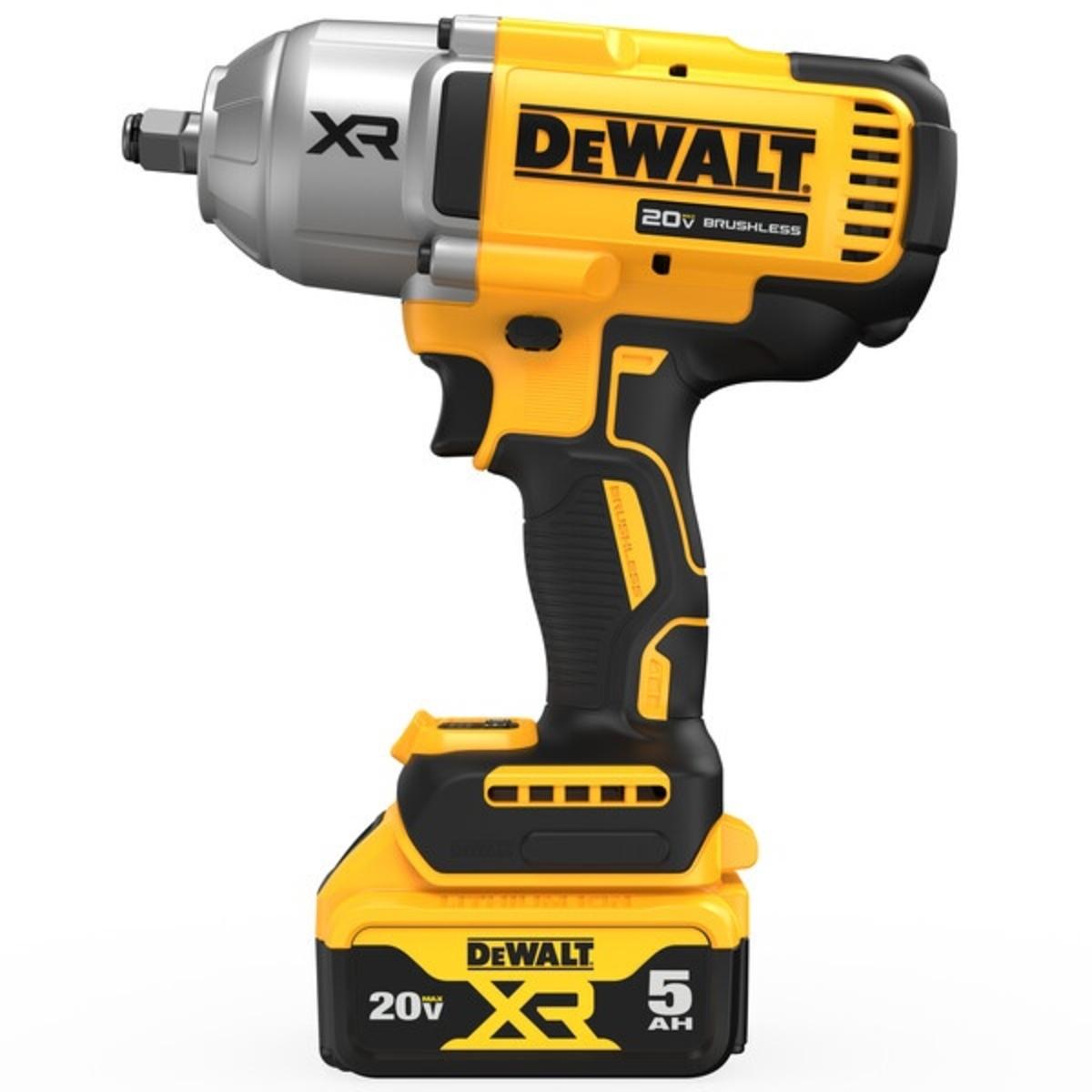 DeWalt 20V MAX* XR® 1/2 In. High Torque Impact Wrench Side View 5