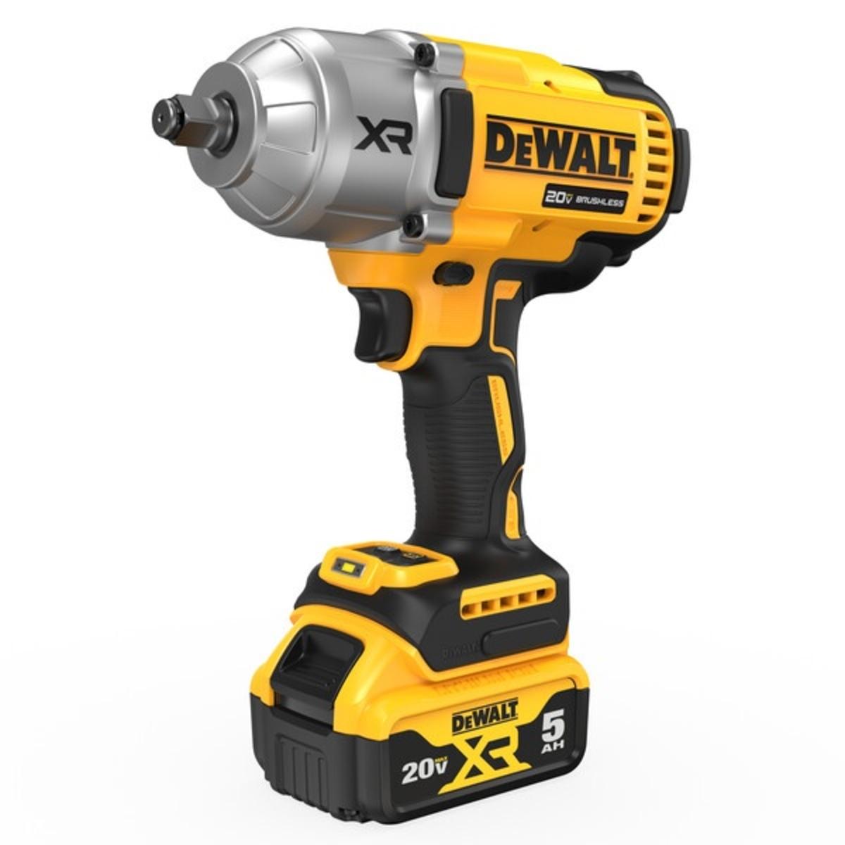 DeWalt 20V MAX* XR® 1/2 In. High Torque Impact Wrench Side View 2
