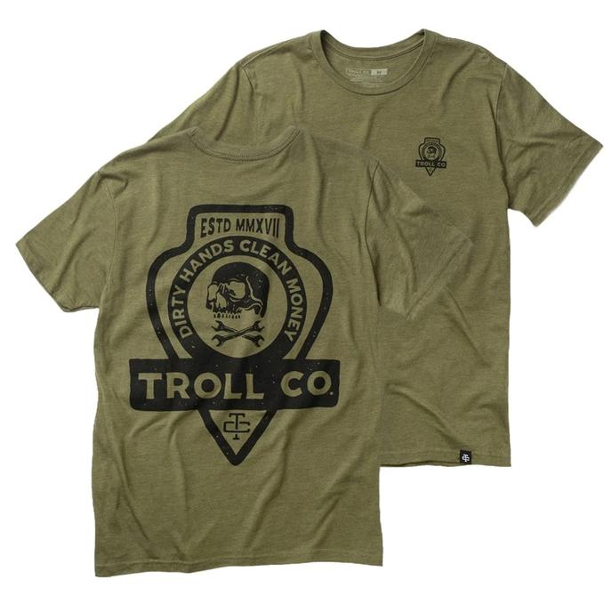 Troll Clothing Co. Artifact Tee FRONT AND BACK VIEW