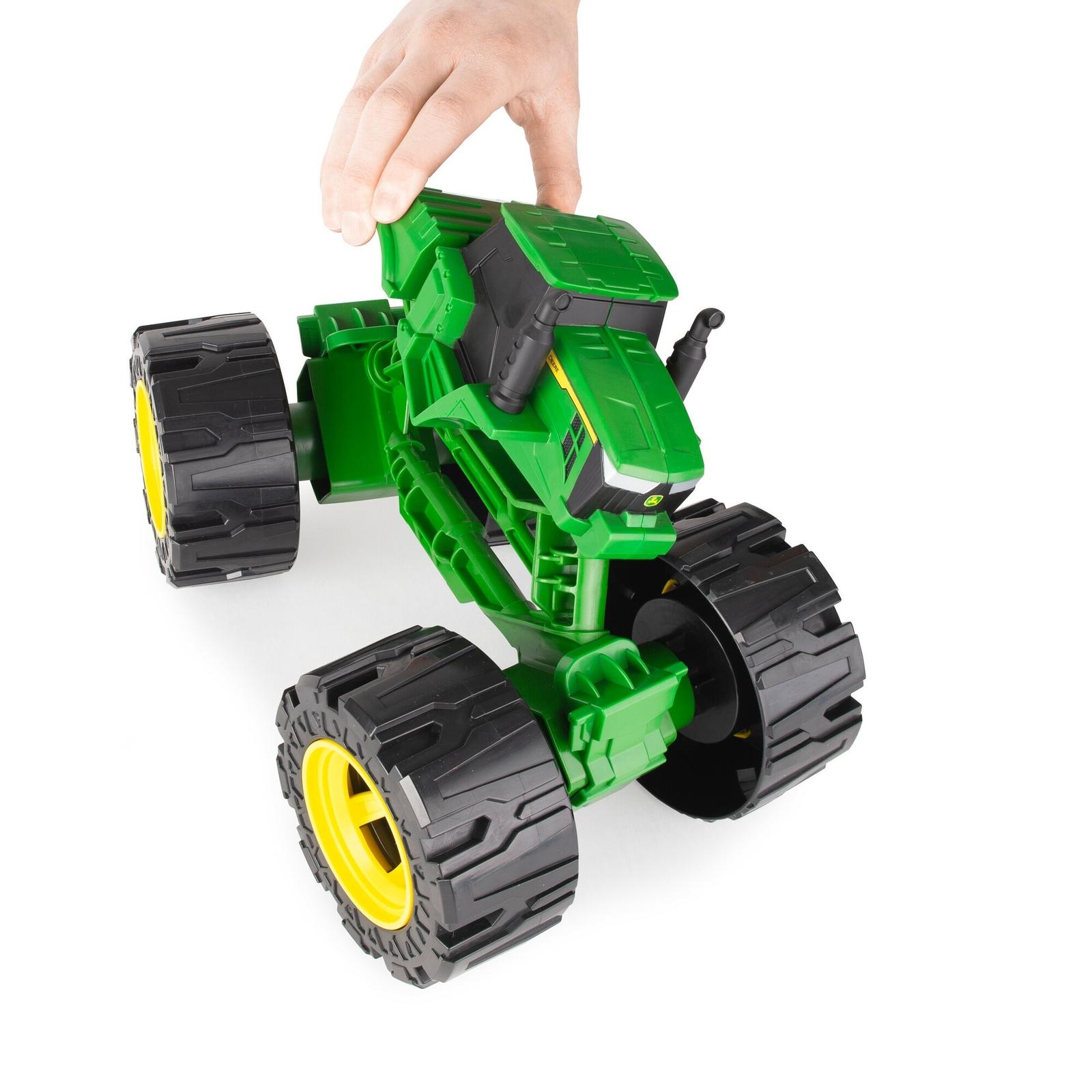 John Deere Monster Treads 12 Inch Tractor Toy arial view