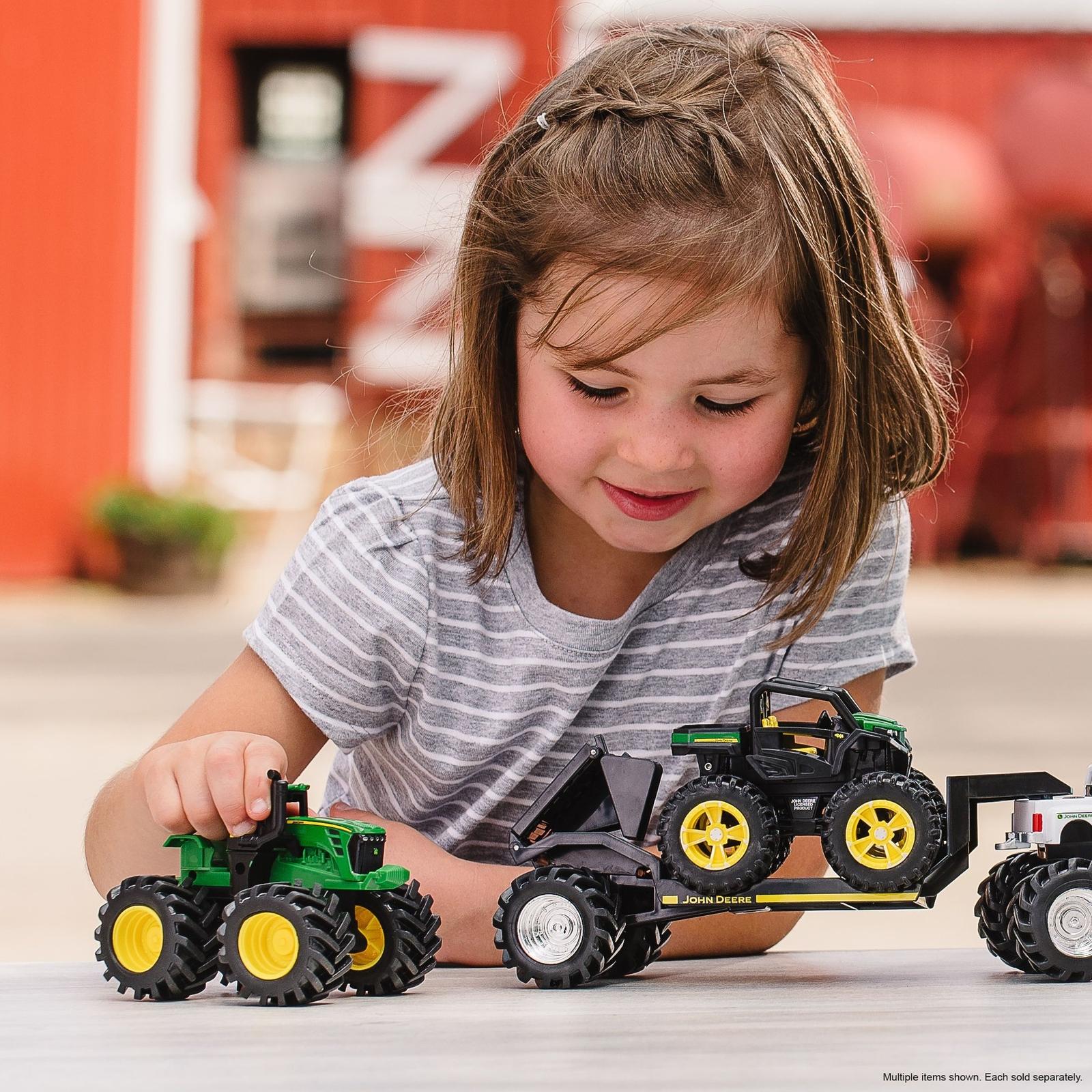 Monster Treads 4WD Tractor (bulk) little girl playing with tractor