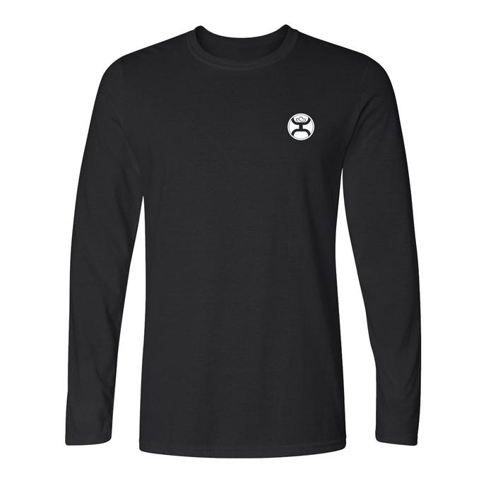 Hooey Men's Hooey Pioneer Black Long Sleeve T-Shirt FRONT