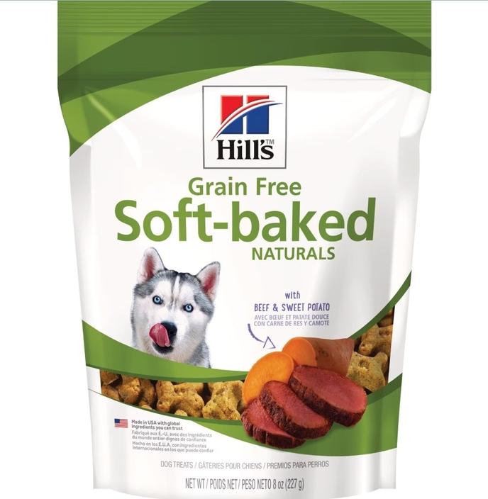 Grain Free Soft-Baked Naturals with Beef & Sweet Potato Dog Treats FRONT