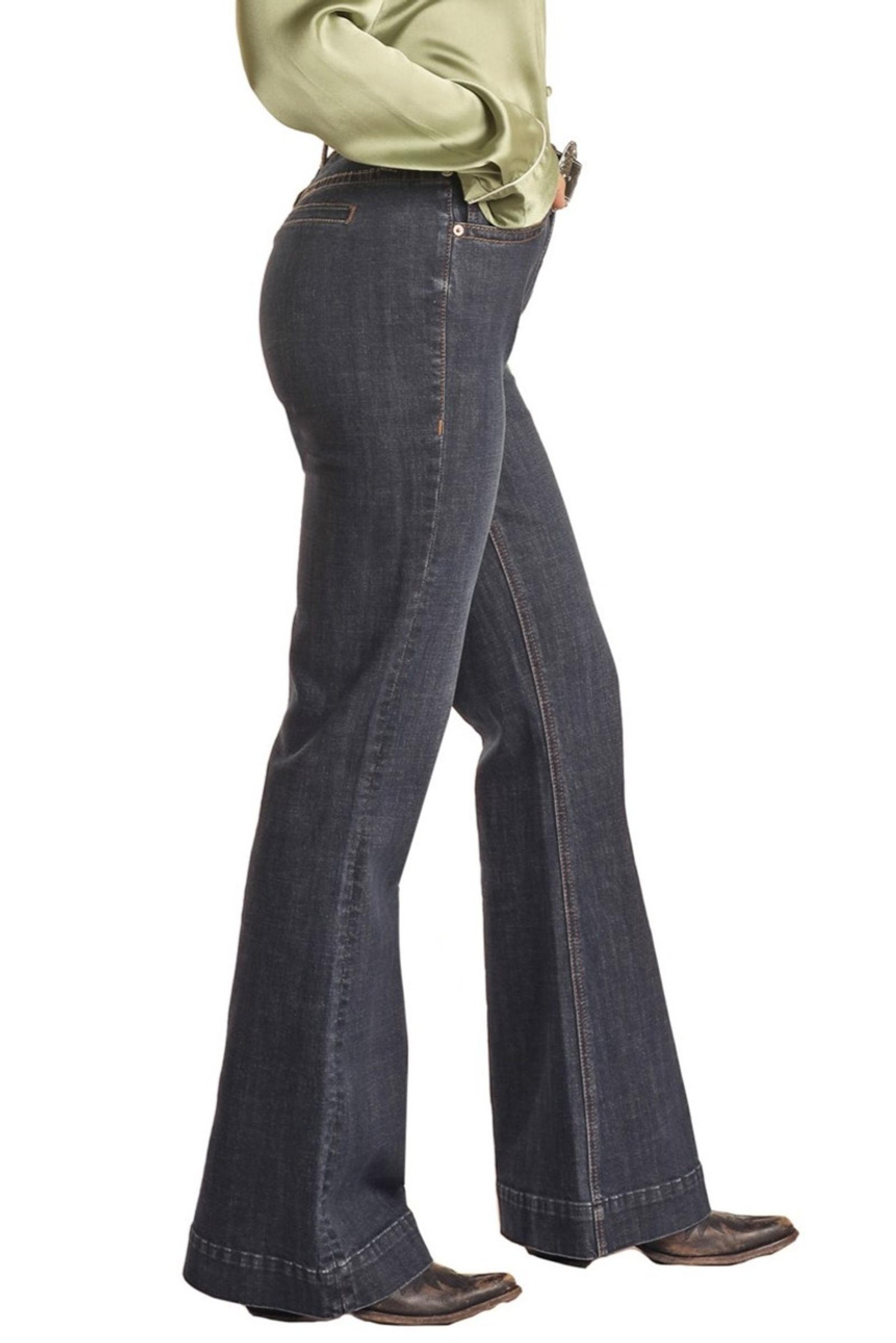 High Rise Stretch Trouser Jeans side