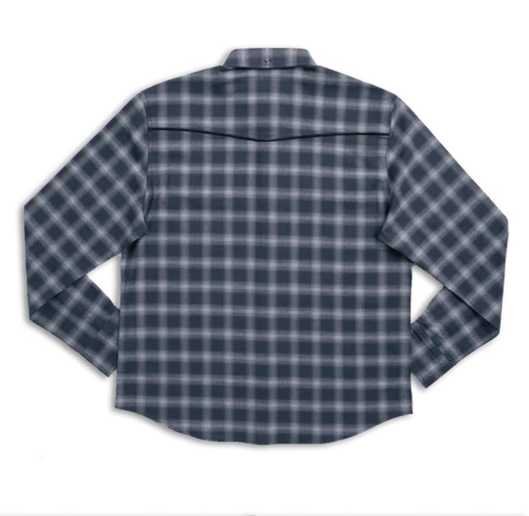 Western Stretch Flannel | Blue back