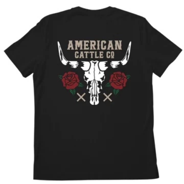 Skull & Roses Tee-Black back