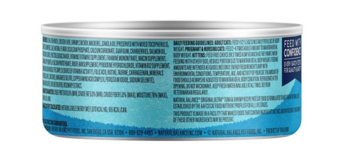 Natural Balance Original Ultra™ Tuna & Shrimp Canned Cat Formula