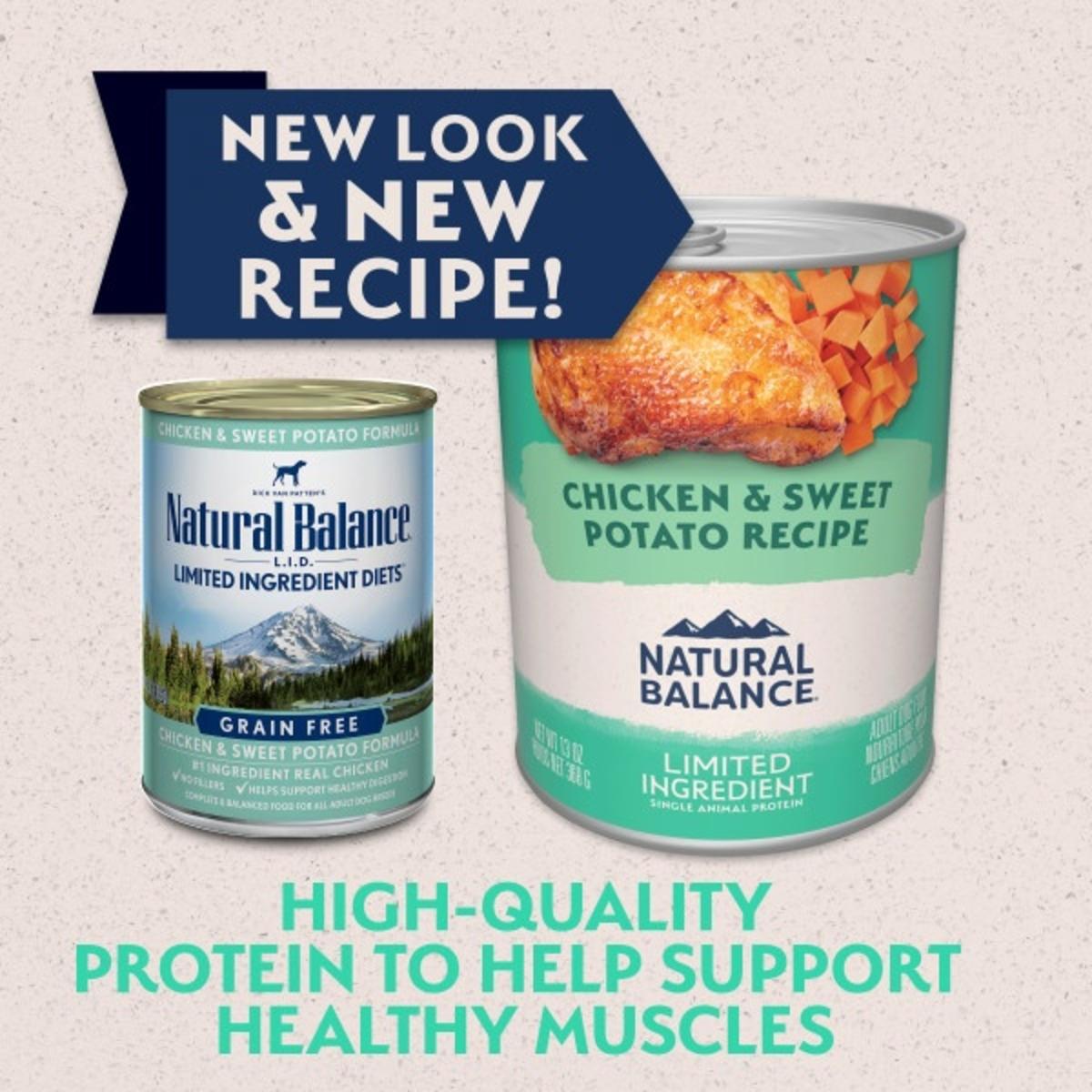 Natural Balance® Limited Ingredient Chicken & Sweet Potato Recipe New Look