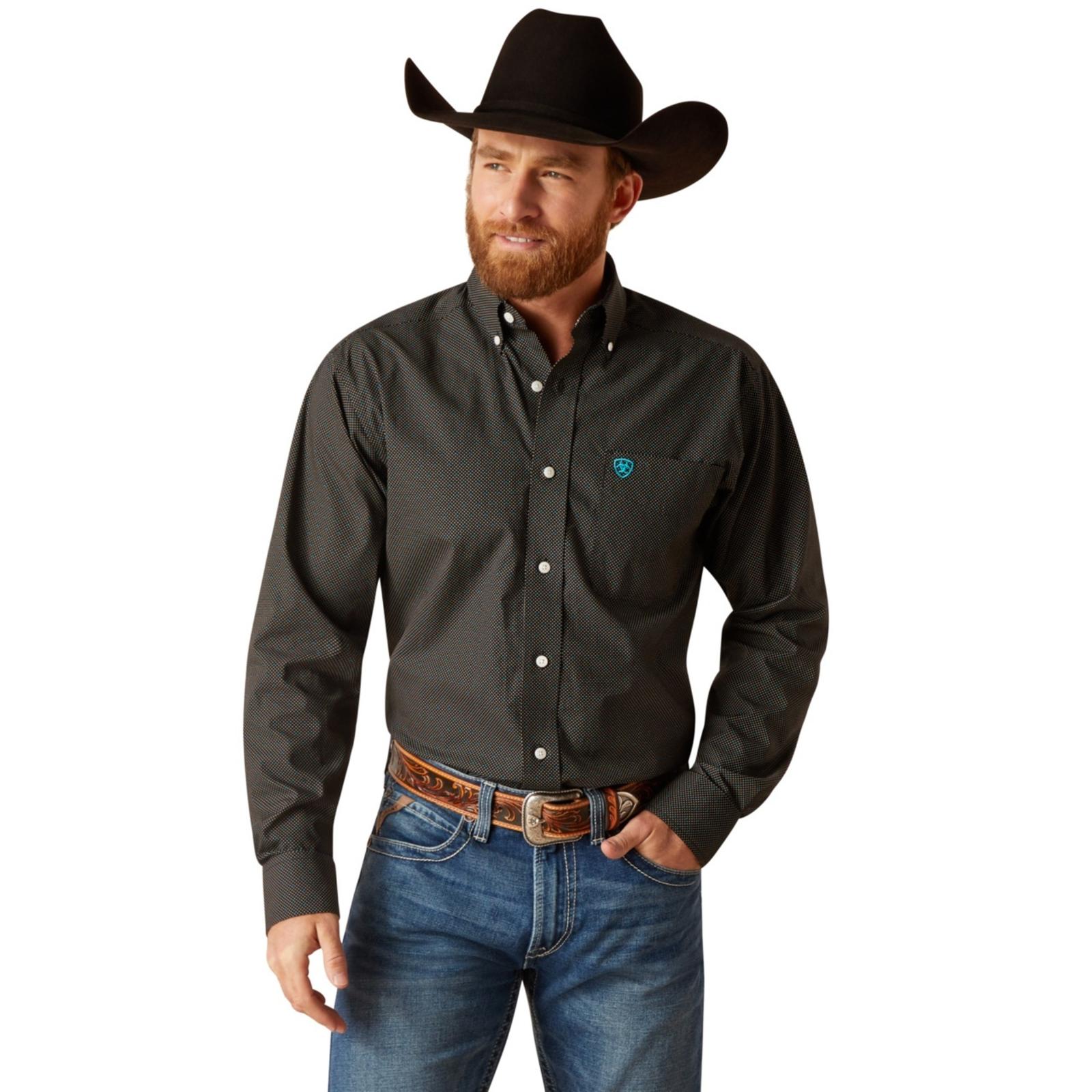 Ariat Men's Wrinkle Free Gian Fitted Shirt front