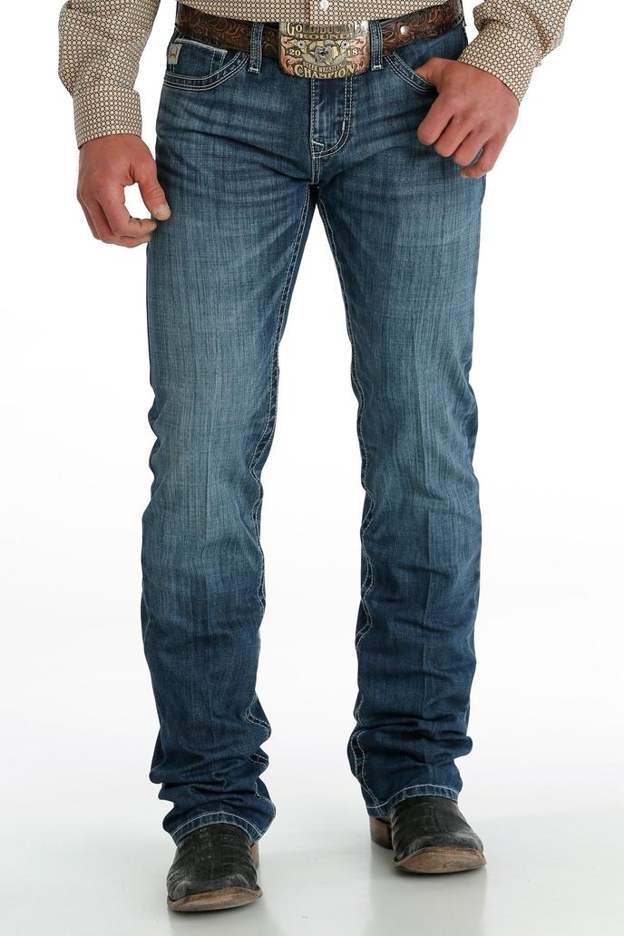 Cinch Jeans Men's Slim Fit Ian - Medium Stonewash front