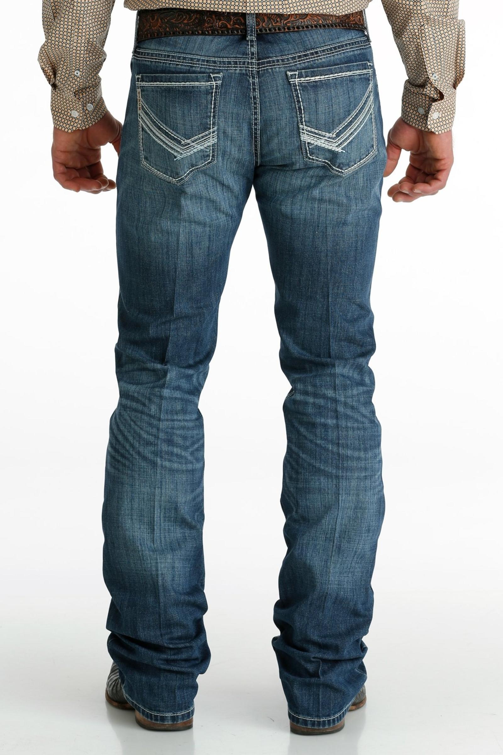 Cinch Jeans Men's Slim Fit Ian - Medium Stonewash back
