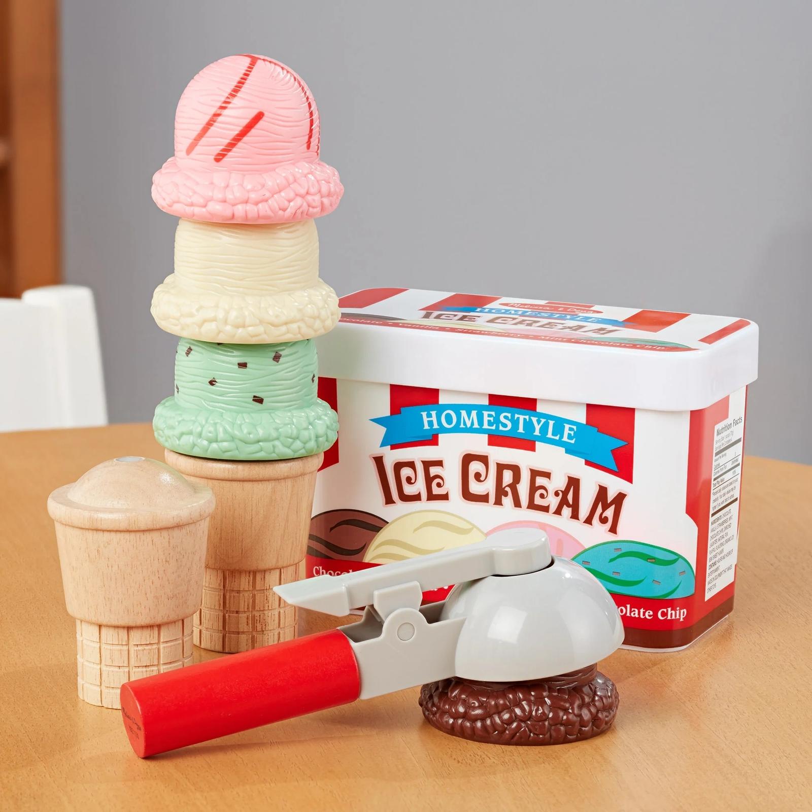 Melissa & Doug Scoop & Stack Ice Cream Cone Magnetic Play Set