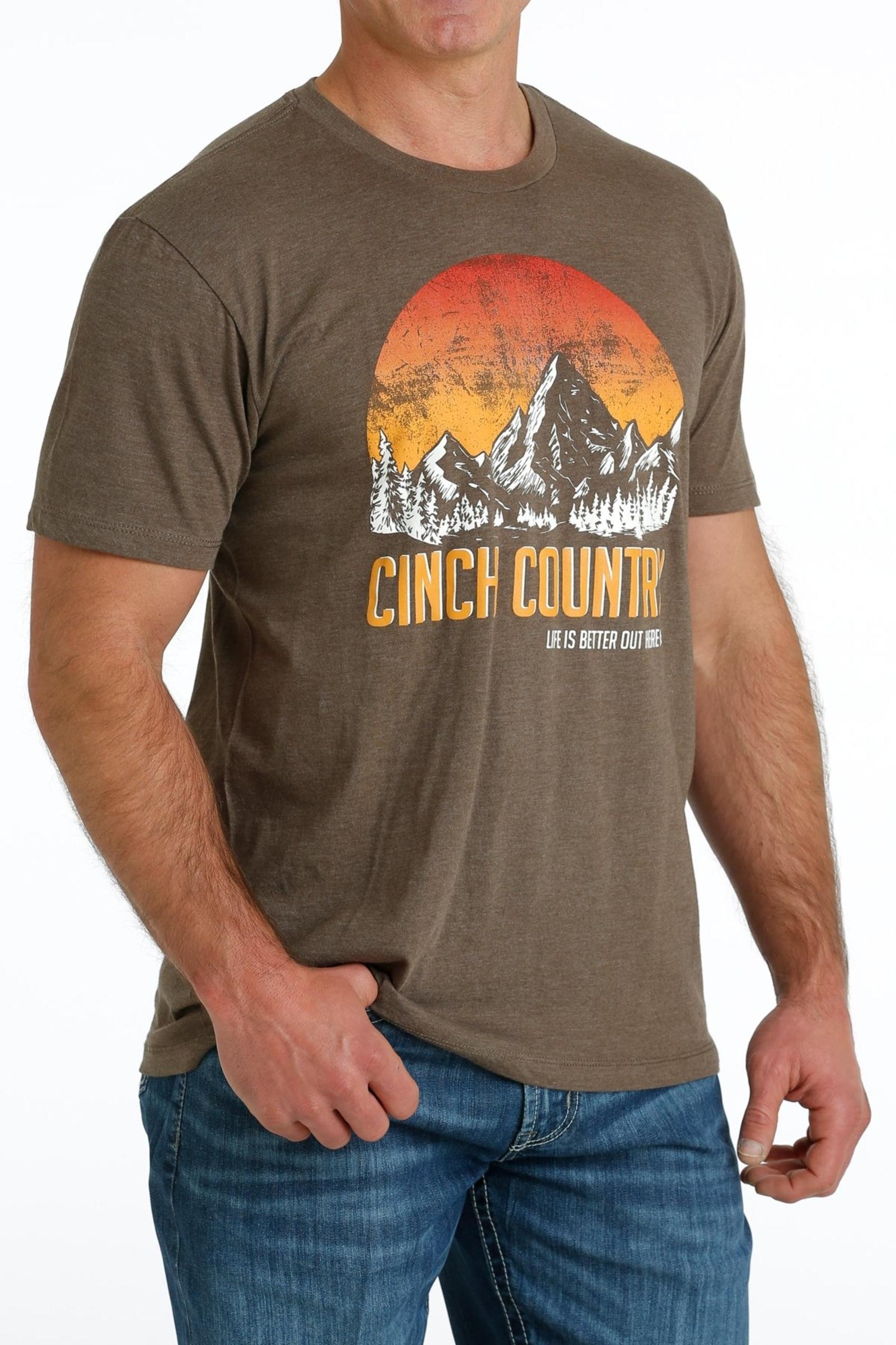 Cinch Jeans Men's Cinch Country Tee - Brown