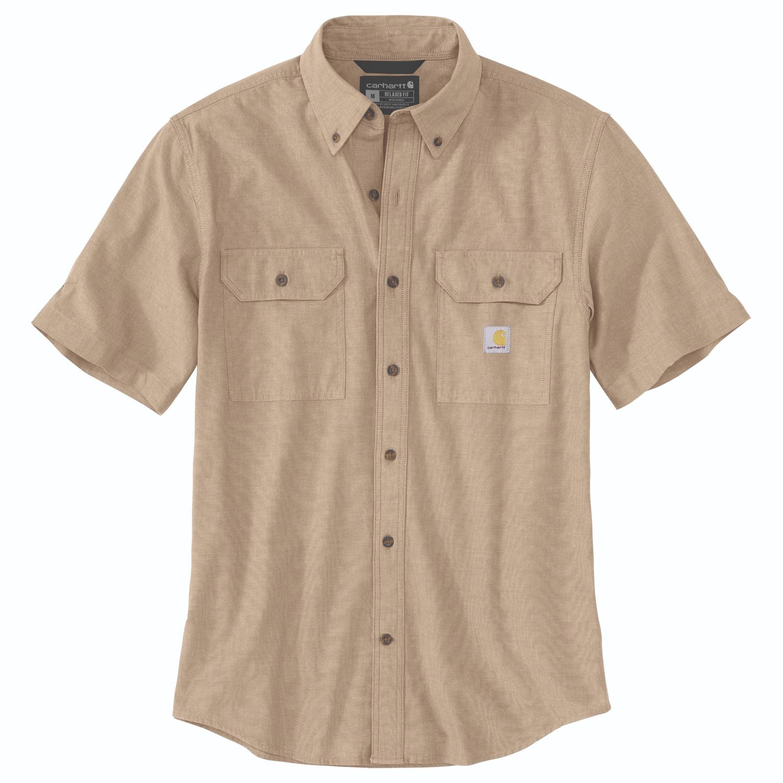 Dark Tan Chambray