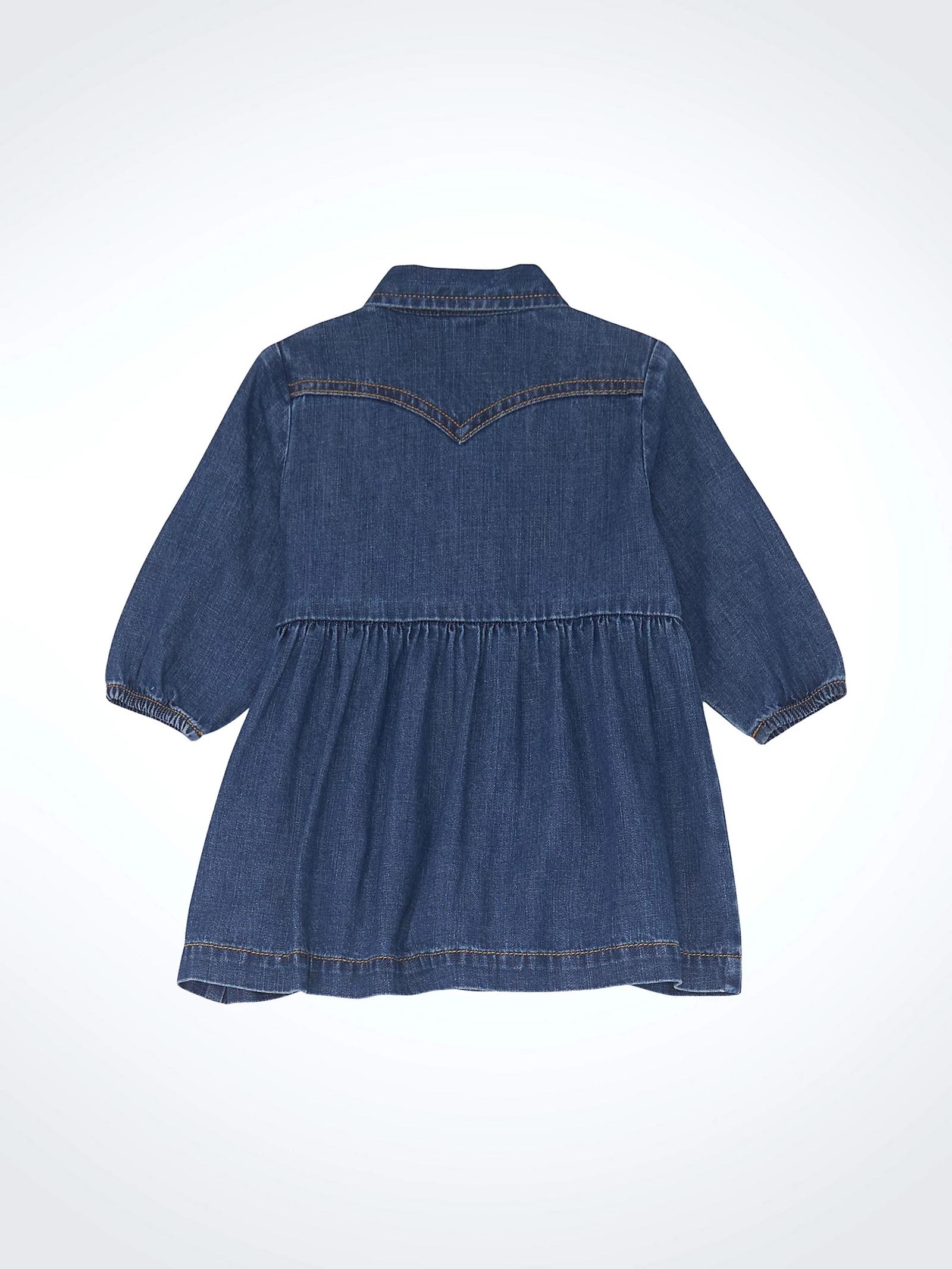 Little Girl Dark Wash Back