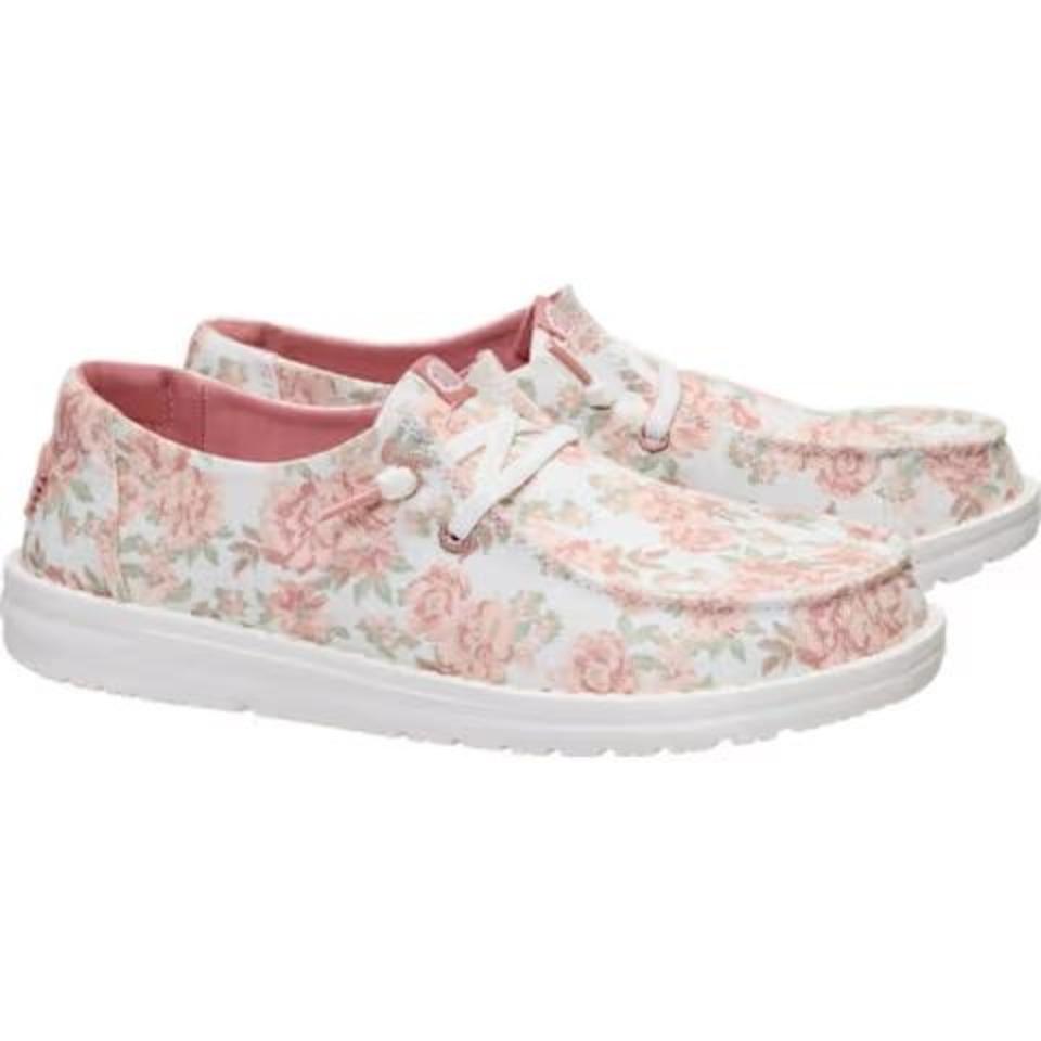 Snow White/Pink Floral Pair