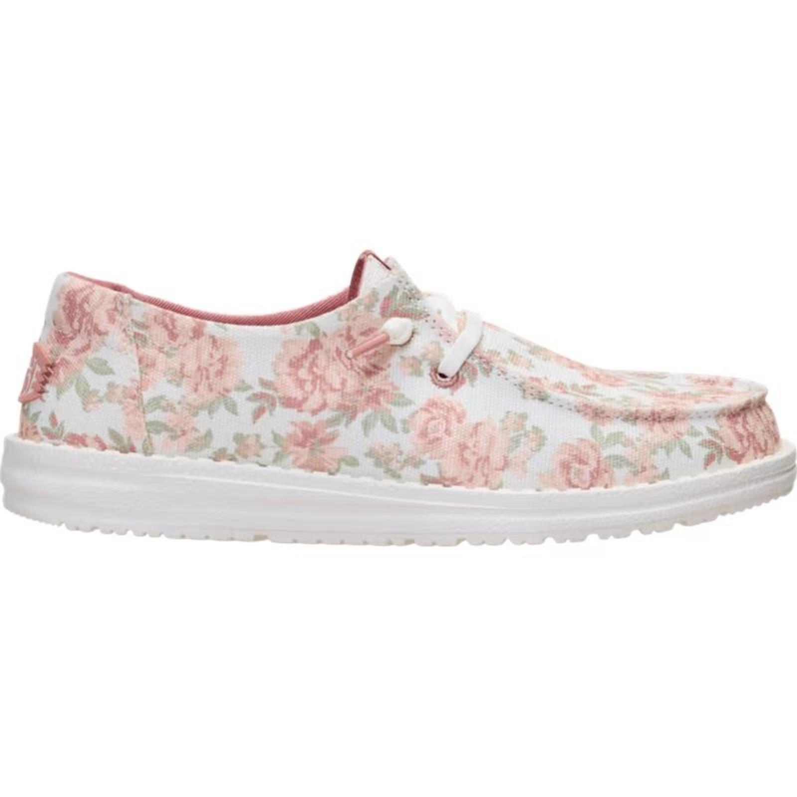 Snow White/Pink Floral Right Side