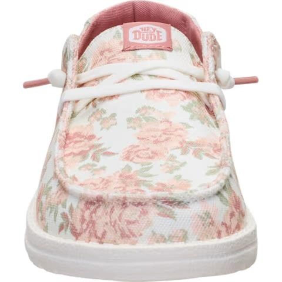 Snow White/Pink Floral Toe