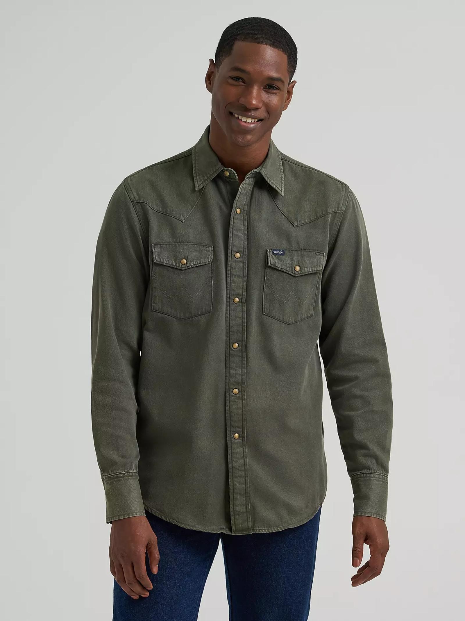 Olive Denim Front