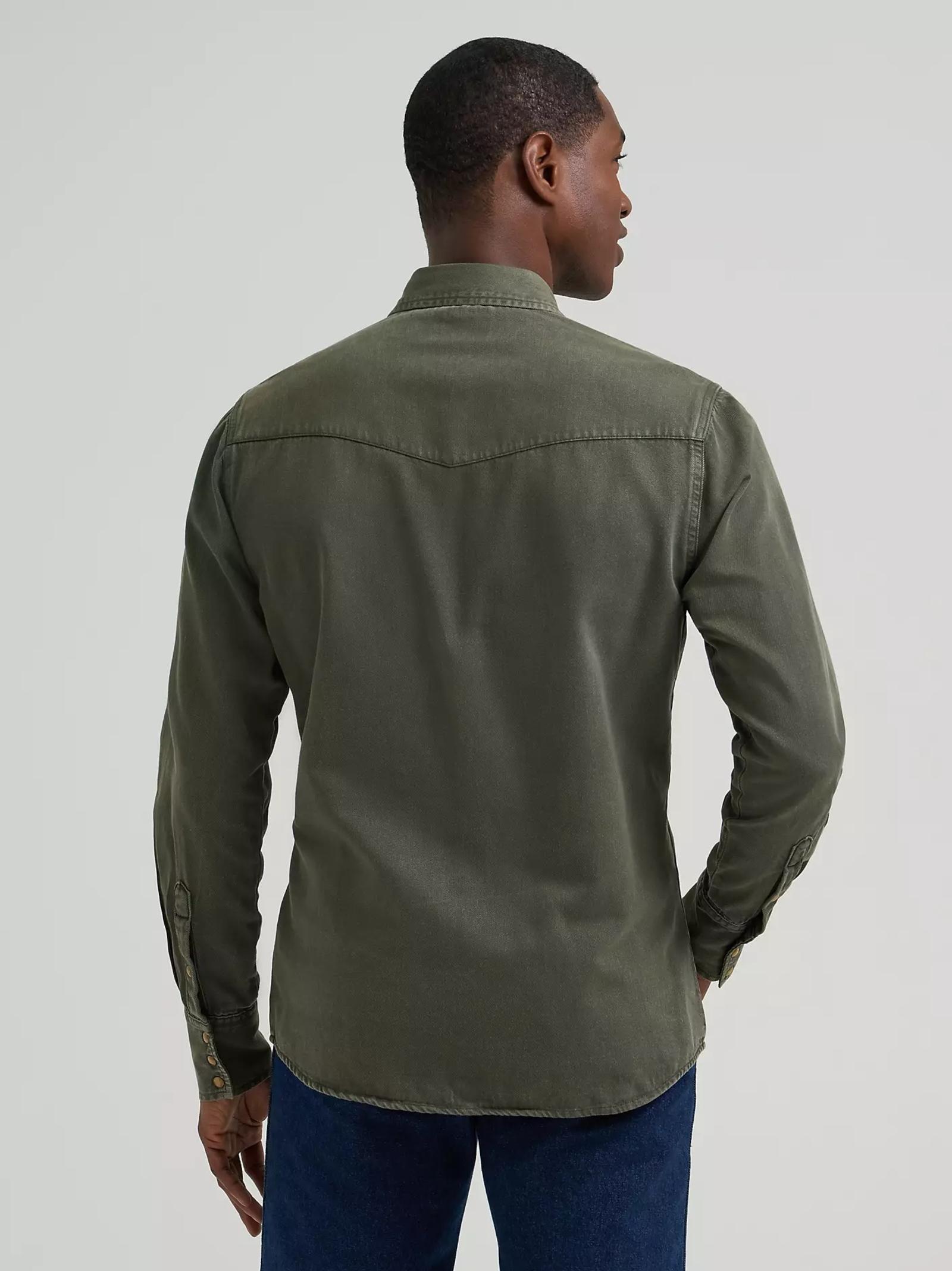 Olive Denim Back