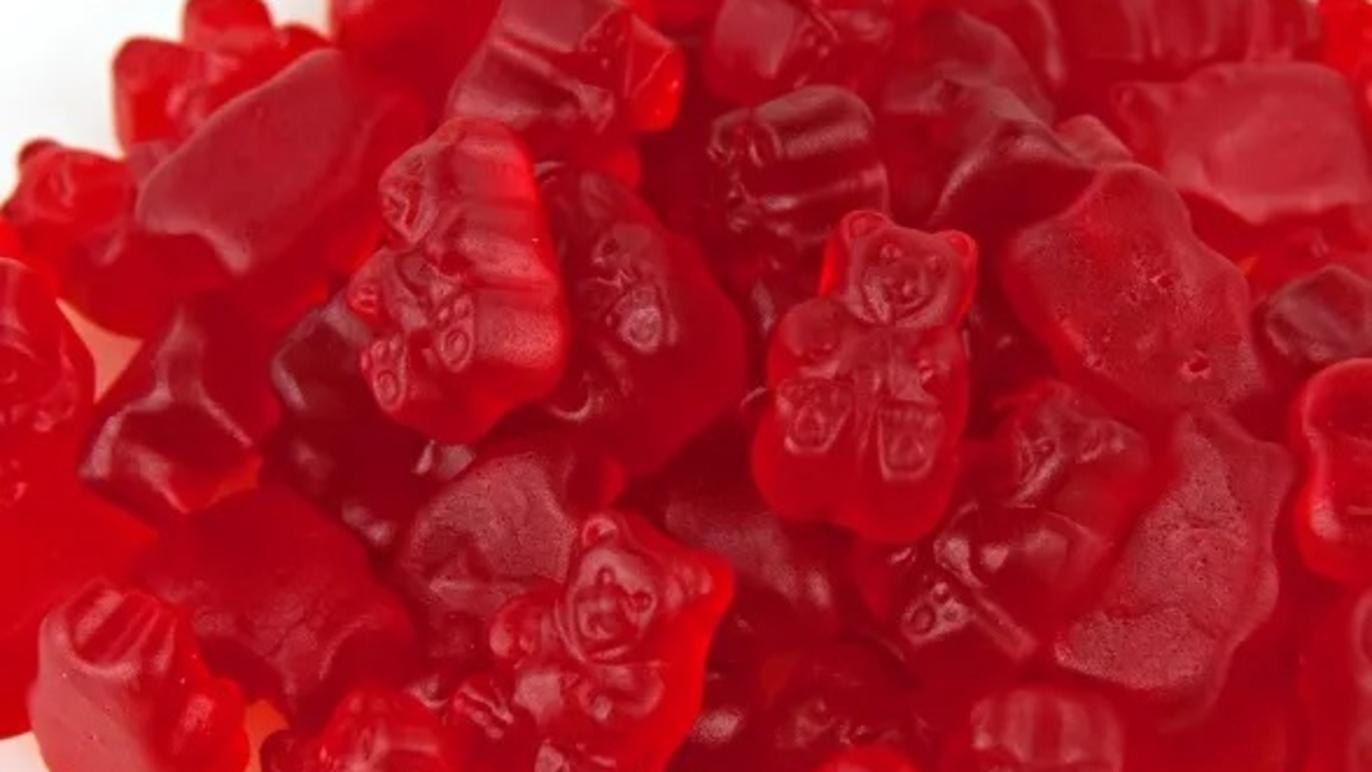 Candy Products - gummy bears in red
